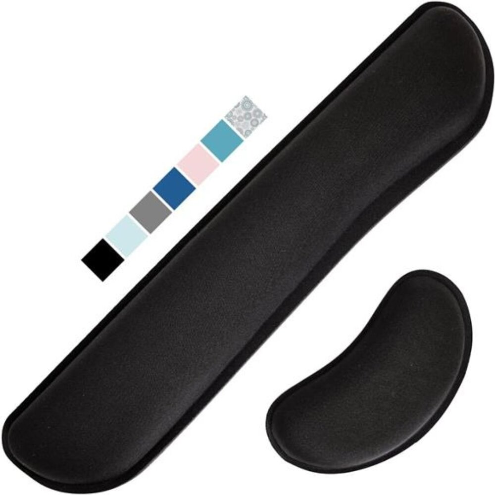 Gorilla Grip Silky Gel Memory Foam Wrist Rest for Computer Keyboard, Mous
